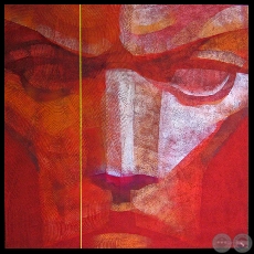 ROSTROS, 2010 (Técnica mixta, obras de JORGE OCAMPOS ROA)